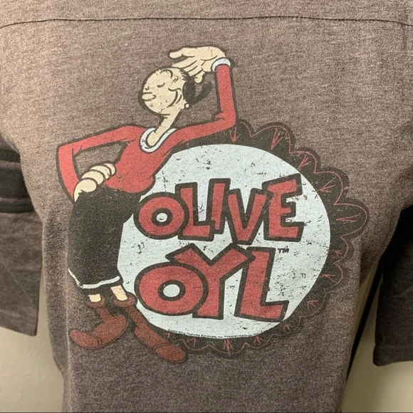 Women’s Junk Food Olive Oyl Popeye T-Shirt - Picture 2 of 13
